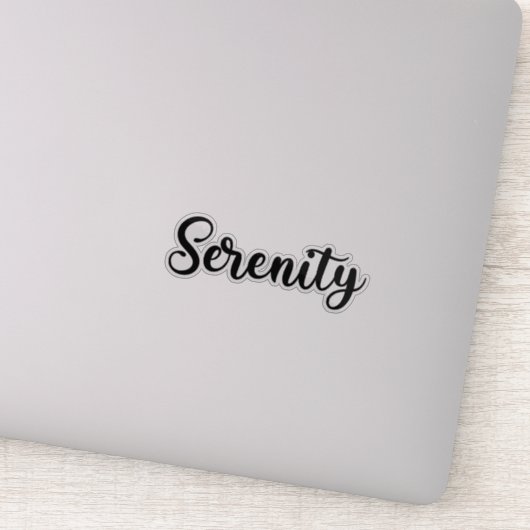 Serenity Naam - Handgeschreven kalligrafie Sticker (Detail)