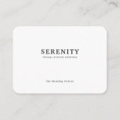 Serenity Neutral Minimalist Wedding Kleurenpalet Informatiekaartje (Achterkant)