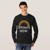 Serenity Now Motivation Rainbow Graphic T-shirt (Voorkant volledig)