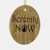 Serenity Now - Yoga-kerstversiering Keramisch Ornament (Rechts)