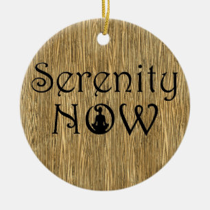 Serenity Now - Yoga-kerstversiering Keramisch Ornament