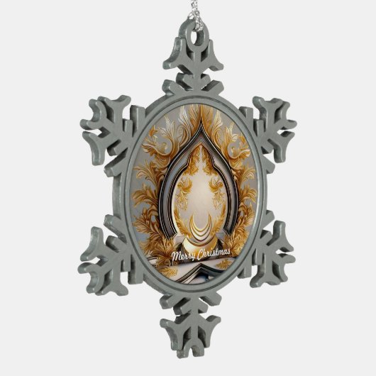 "Serenity of Mind" Tin Sneeuwvlok Ornament (Links)