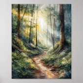 Serenity of Natuur Peaceful Forest Poster (Voorkant)