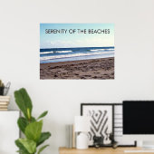 Serenity of the Beaches Coastal Scene Poster (Thuiskantoor)