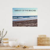 Serenity of the Beaches Coastal Scene Poster (Keuken)