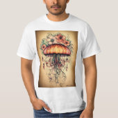 Serenity of the Depth Enchanting Jellyfish T-Shirt (Voorkant)