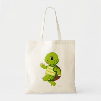 Serenity-ontwerp van schildpad tote bag