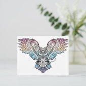 Serenity Owl Briefkaart (Staand voorkant)