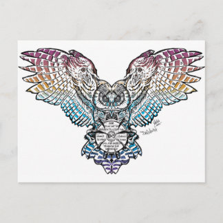 Serenity Owl Briefkaart