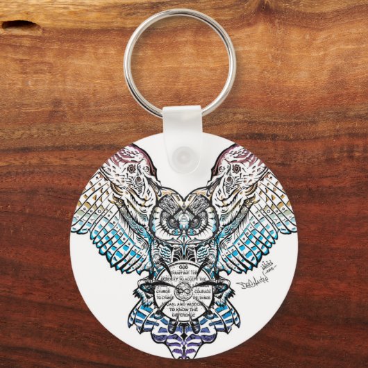 Serenity Owl Sleutelhanger (Voorkant)