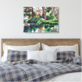 "Serenity" Palace of Fine Arts Wrapped Canvas Afdruk (Insitu (Slaapkamer))