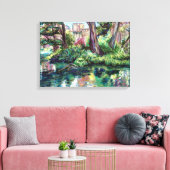 "Serenity" Palace of Fine Arts Wrapped Canvas Afdruk (Insitu (Woonkamer))