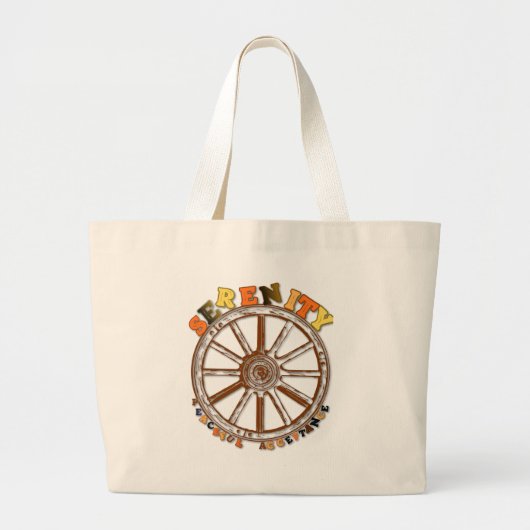 Serenity - Peaceful Acceptance Grote Tote Bag (Voorkant)
