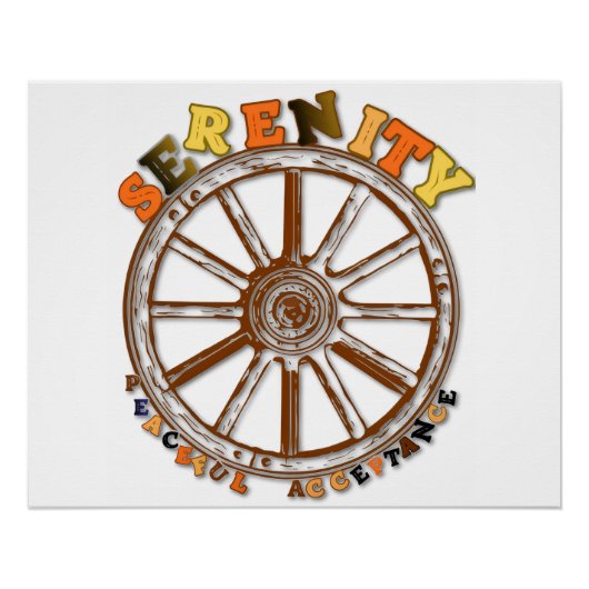 Serenity - Peaceful Acceptance Poster (Voorkant)