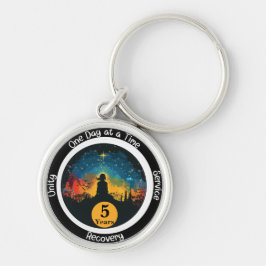 Serenity Persoonlijk Nuchterheidsmijlpaal Cadeau Sleutelhanger