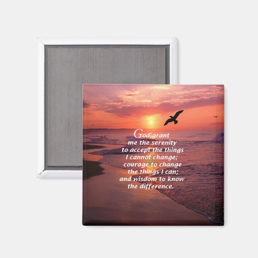 Serenity Prayer 3 Magneet (Voorkant / Achterkant)