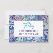 Serenity Prayer Affirmatie Meditatie Kaart (Voorkant)