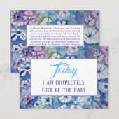 Serenity Prayer Affirmatie Meditatie Kaart (Voorkant / Achterkant)