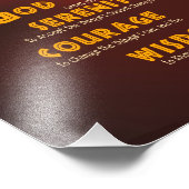 Serenity Prayer: Afrikaanse Rode Sun Sterkte/Herst Foto Afdruk (Hoek)