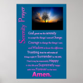 Serenity Prayer Alone Tree Poster (Voorkant)