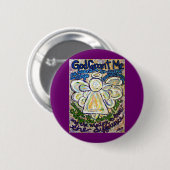 Serenity Prayer Angel Art Painting Button (Voorkant /achterkant)