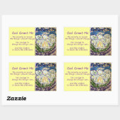 Serenity Prayer Angel Art Painting Stickers (Vel)