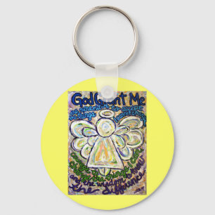 Serenity Prayer Angel Art Sleutelhanger Pendant
