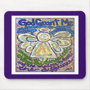 Serenity Prayer Angel Mousepad Muismat