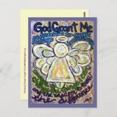 Serenity Prayer Angel Painting Art Briefkaarten (Voorkant / Achterkant)