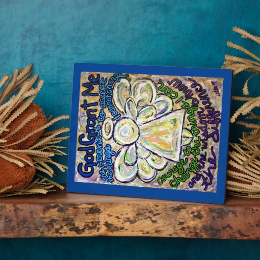 Serenity Prayer Angel Painting Art Plaque Fotoplaat (Zijkant)