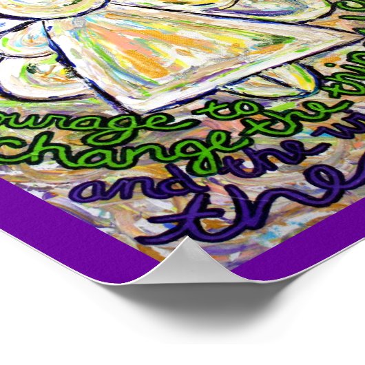 Serenity Prayer Angel Painting Art Poster (klein) (Hoek)