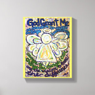 Serenity Prayer Angel Painting Art Print (Small)