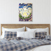 Serenity Prayer Angel Painting Canvas Art afdrukke (Insitu (Slaapkamer))