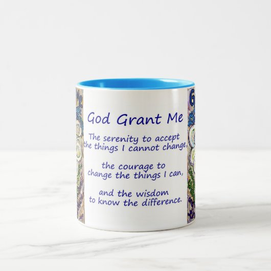 Serenity Prayer Angel Painting Mok of Cup (Center)