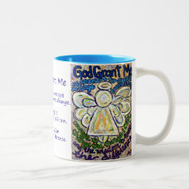 Serenity Prayer Angel Painting Mok of Cup