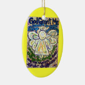 Serenity Prayer Angel Painting Ornament Pendant (Rechts)