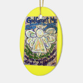 Serenity Prayer Angel Painting Ornament Pendant (Links)