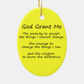 Serenity Prayer Angel Painting Ornament Pendant (Achterkant)