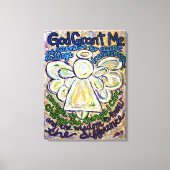 Serenity Prayer Angel Painting Wrapped Canvas Art (Voorkant)