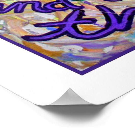 Serenity Prayer Angel Poster (White Edge) (Hoek)