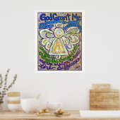 Serenity Prayer Angel Poster (White Edge) (Keuken)