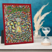 Serenity Prayer Angel (Spaans schilderkunst Plaque Fotoplaat (Zijkant)