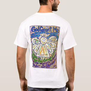 Serenity Prayer Angel T-shirt (achterzijde)