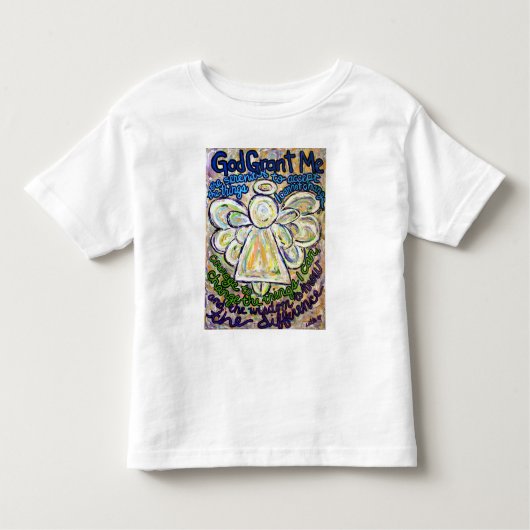 Serenity Prayer Angel T-shirt (Double Angels) (Voorkant)