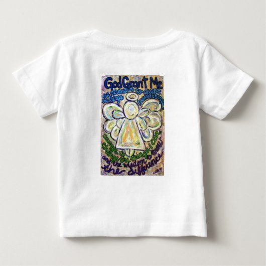 Serenity Prayer Angel T-shirt (Double Angels) (Achterkant)