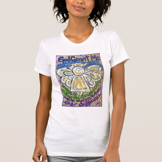 Serenity Prayer Angel T-shirt (voorzijde) (Voorkant)