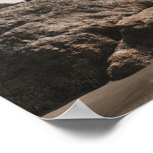 Serenity Prayer Beach Scene with Seagulls Poster (Hoek)