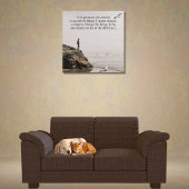 Serenity Prayer Beach Scene with Seagulls Poster