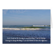 Serenity Prayer Beachscape (Voorkant Horizontaal)