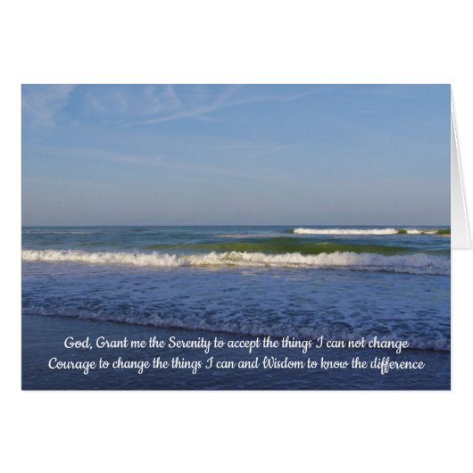 Serenity Prayer Beachscape (Voorkant Horizontaal)